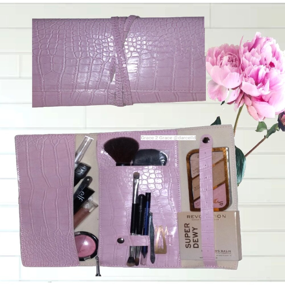 Portable Organizer Cosmetic Makeup Jewelry Travel Purse Organizer Bag Case